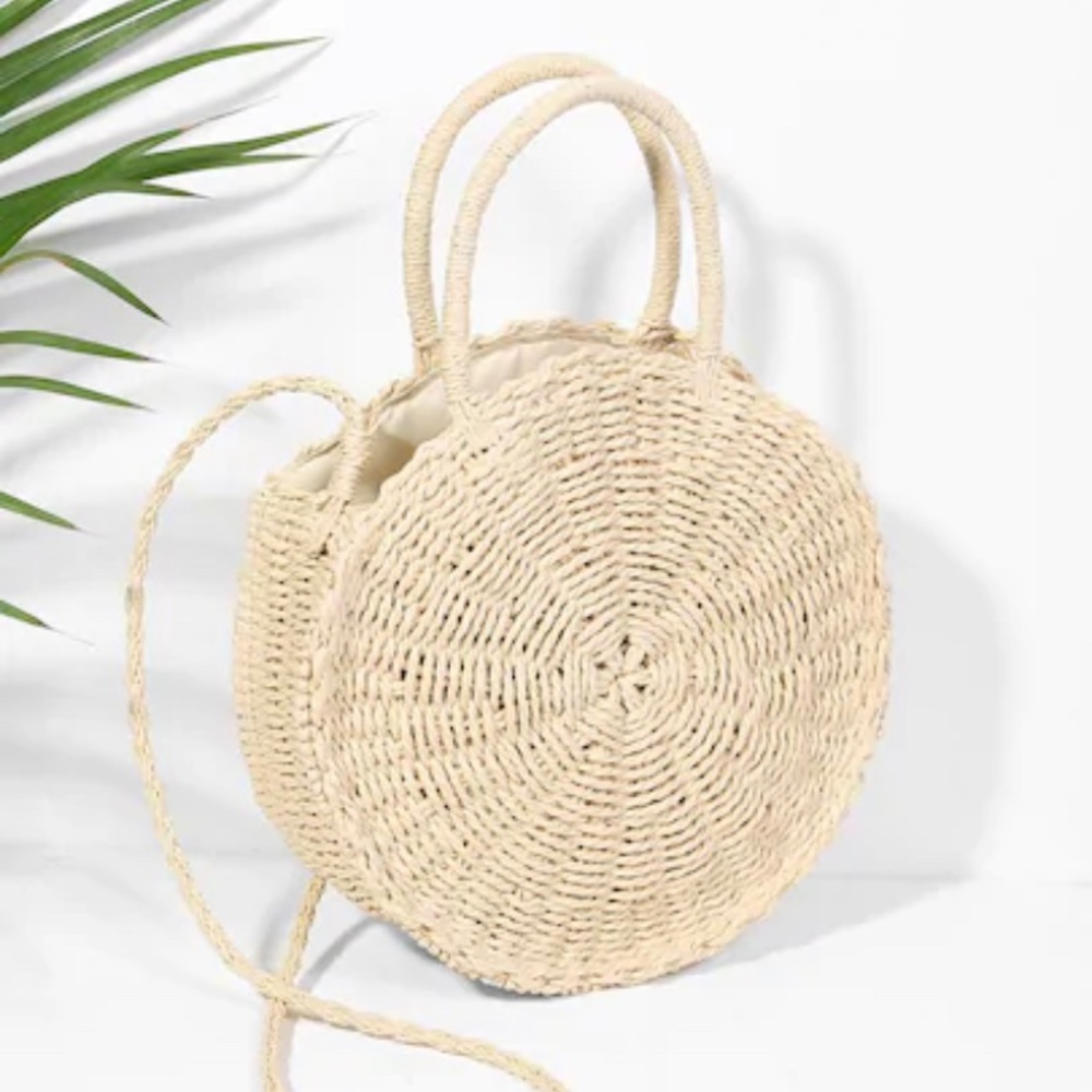 *NEW* Straw Round Bag